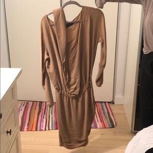 Long tan Donna Karan dress